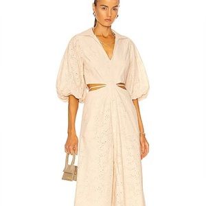 Jonathan Simkhai Frida Broderie Anglaise Cotton Eyelet Midi Dress